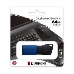 Pendrive 64GB Kingston 3.2 DataTraveler Exodia M Blue