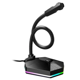 Microfono Meetion Gamer USB p/PC RGB MC13