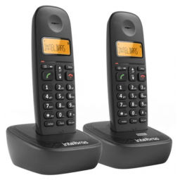 Telefono Inalambrico Intelbras Doble Base (TS 2512) Negro