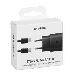 Cargador Samsung c/cable Tipo C a Tipo C 3A 25W 1m