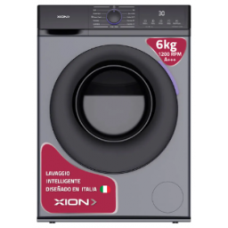 Lavarropa Xion 6Kg (XI-LAV66X) Inverter Carga Frontal Gris